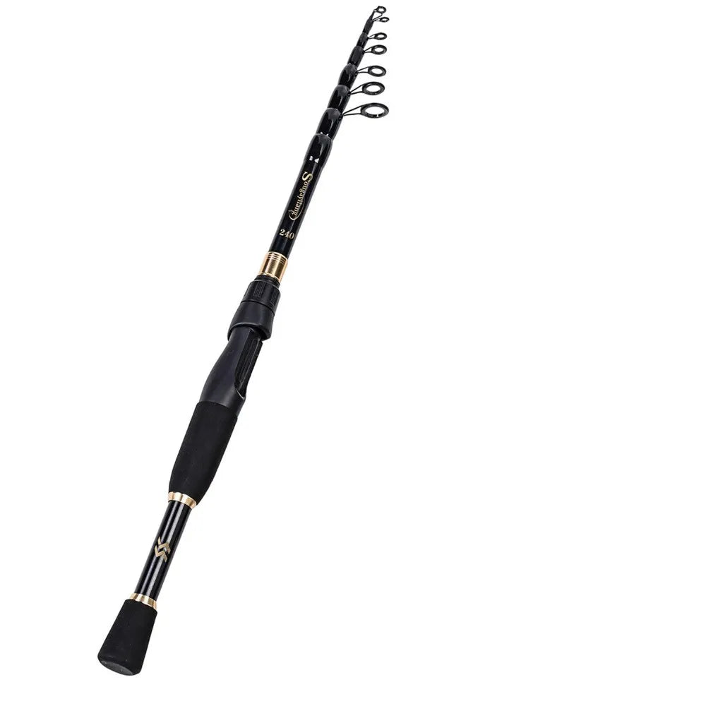 Sougayilang AeroLite™ Telescopic Carbon Fishing Rod (1.8m–2.4m)