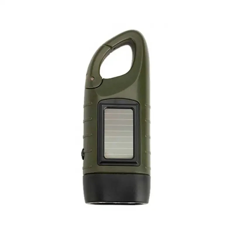 Solar Hand Crank LED Flashlight