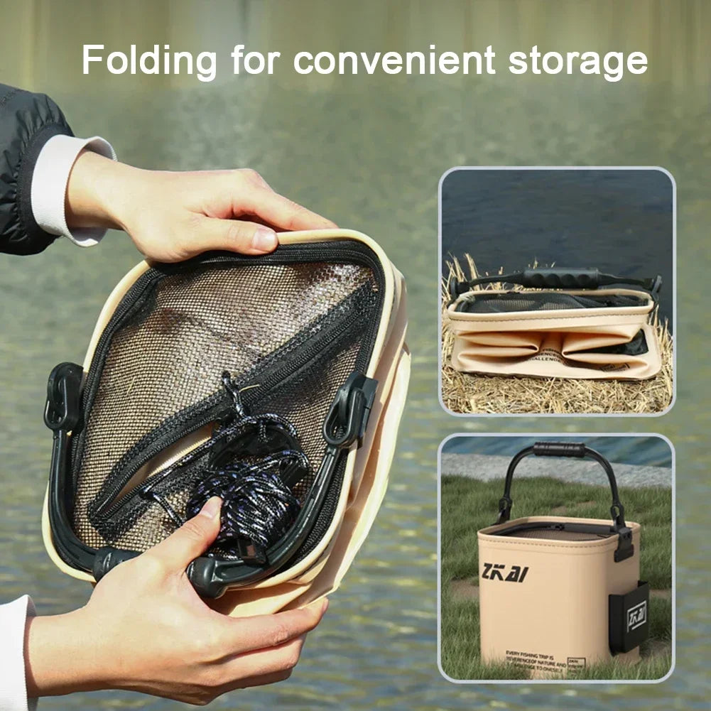 AquaTrek™ Foldable Fishing Bucket