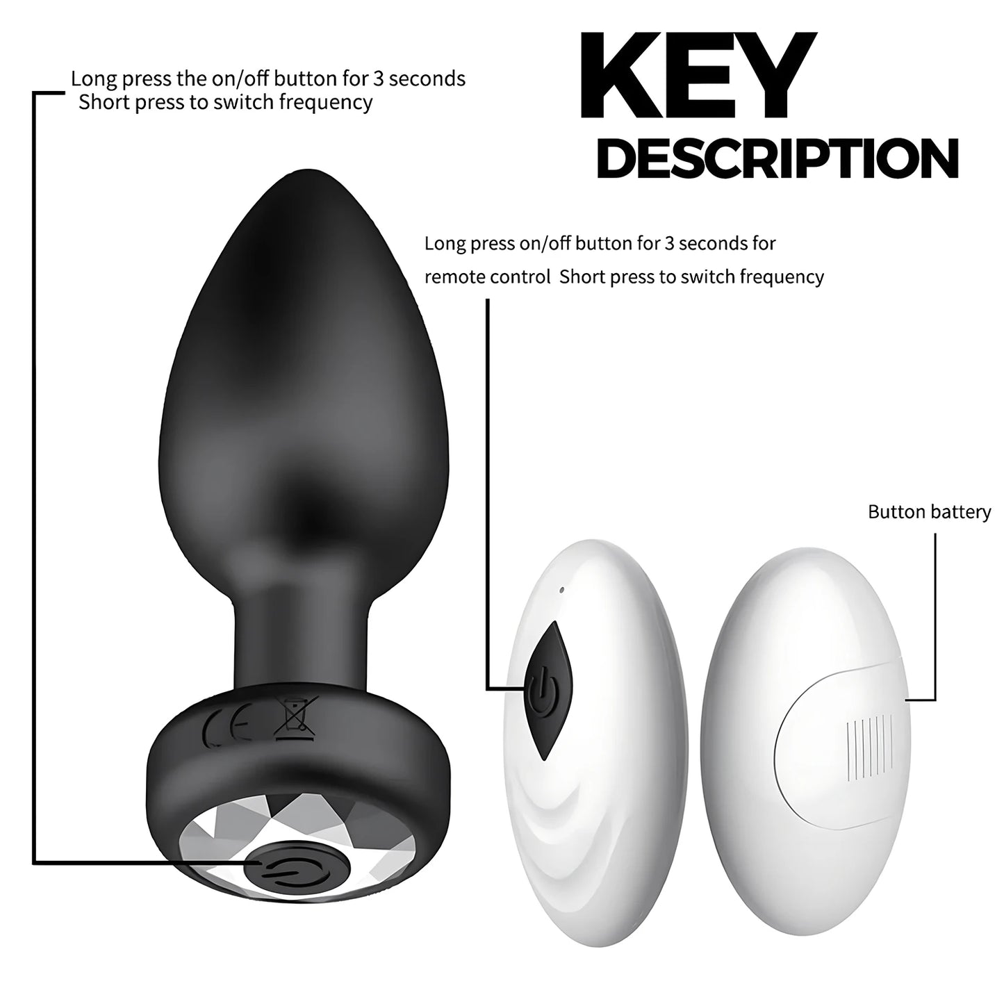 ErosPlug™ Vibrating Silicone Anal Plug