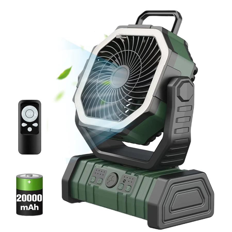 BreezeHook™ 270° Camping Fan & Light