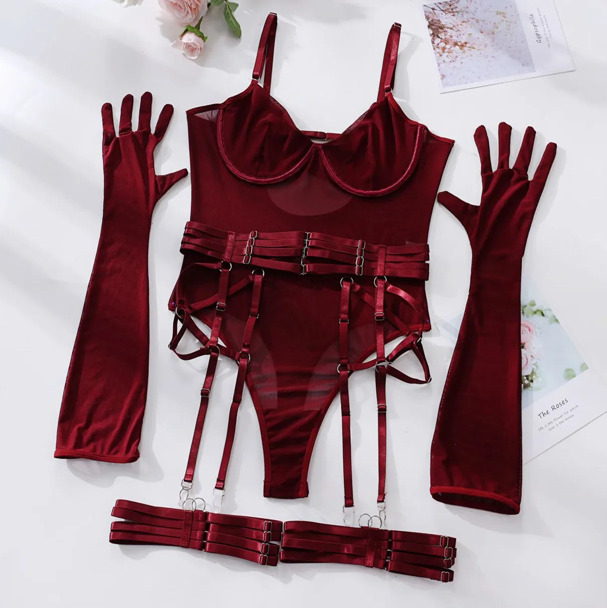 Pearla™ Crimson Bodysuit