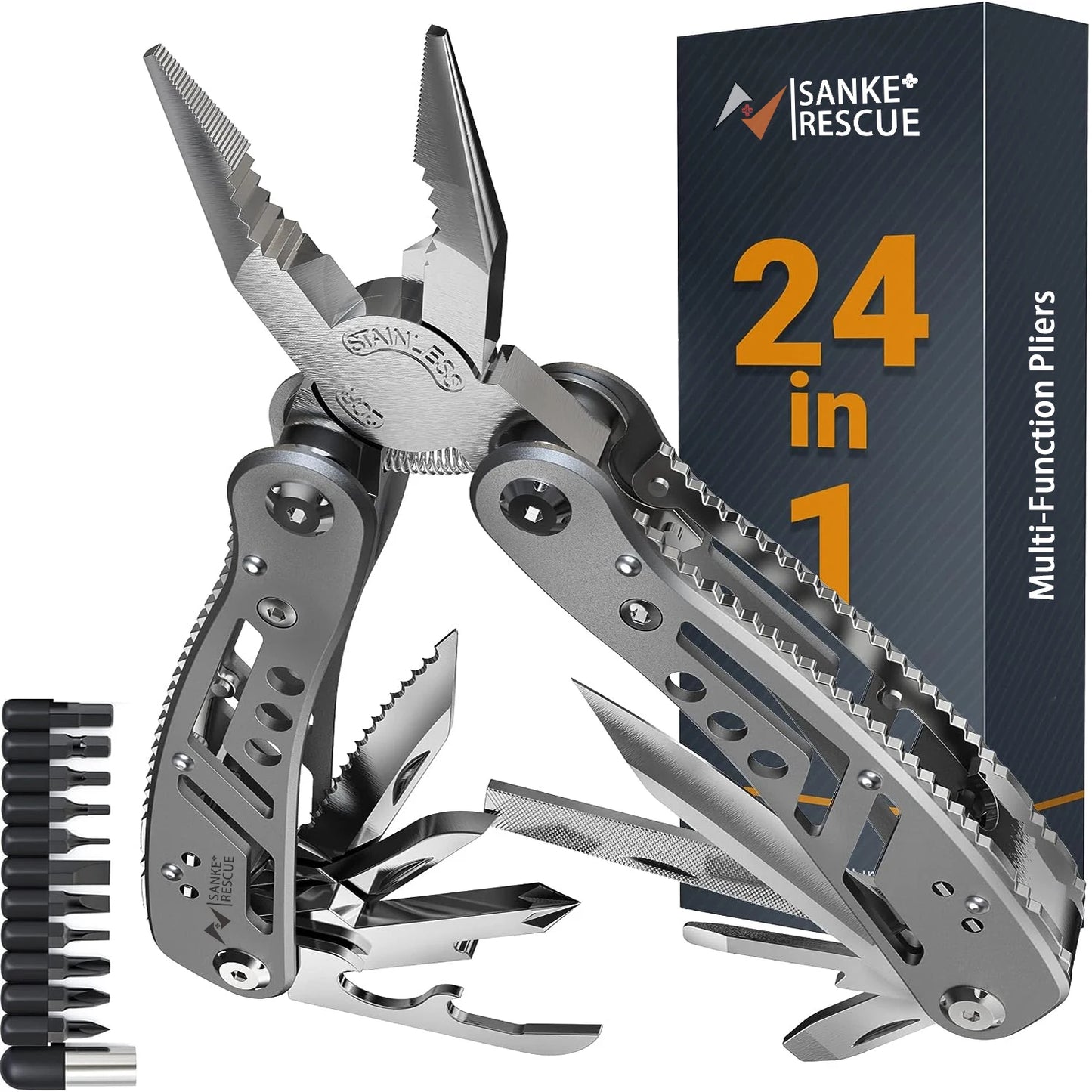 SankeRescue™ 24-in-1 Mini Multitool Pliers