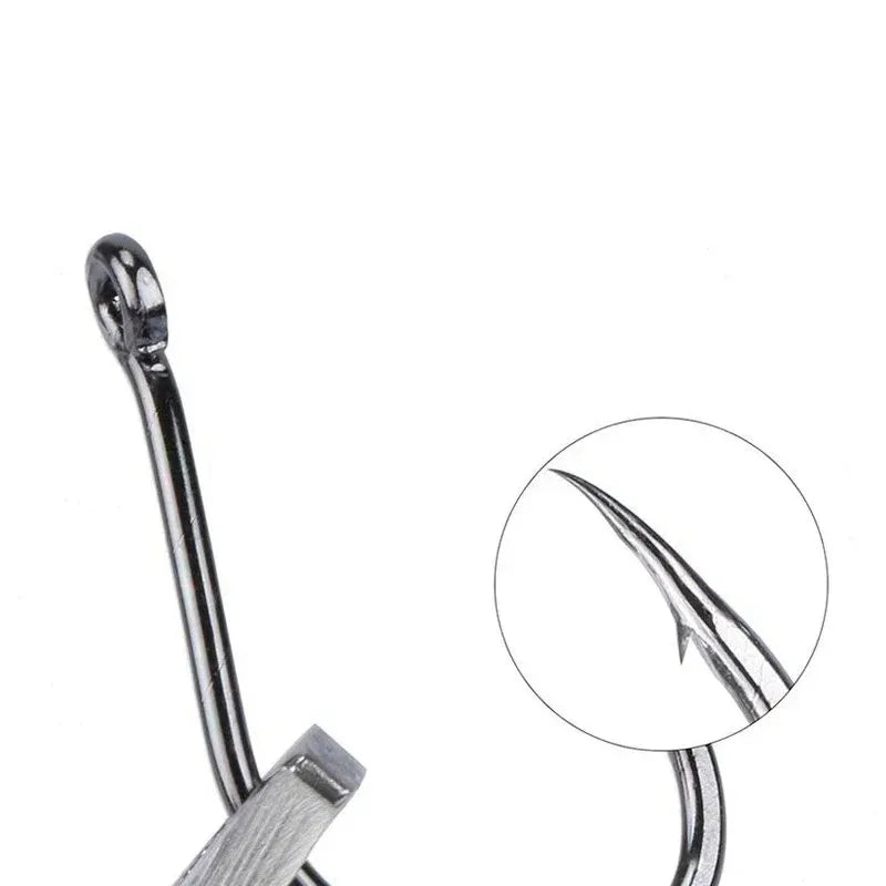 ProCatch™ 400pcs High Carbon Steel Barbed Fishing Hooks