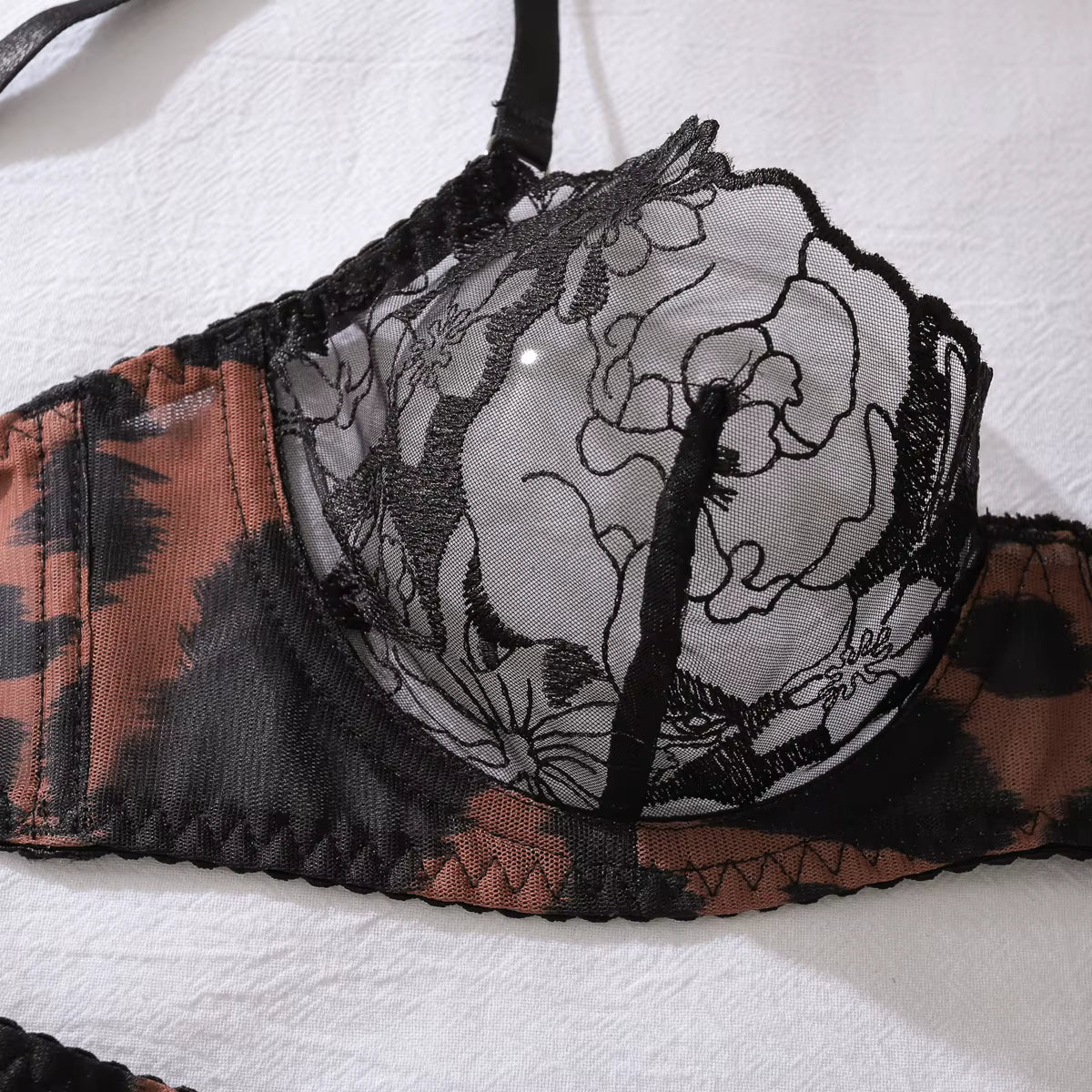 WildSeduce™ Leopard Lace Lingerie Set
