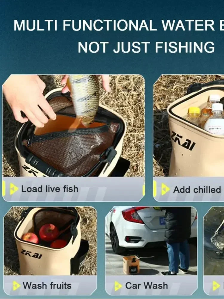 AquaTrek™ Foldable Fishing Bucket