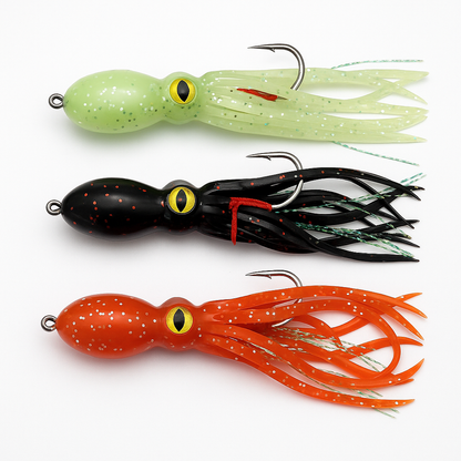 ANFS GlowSquid™ Soft Octopus Jig Lures (1pc/3pcs)