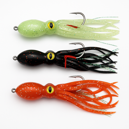 ANFS GlowSquid™ Soft Octopus Jig Lures (1pc/3pcs)
