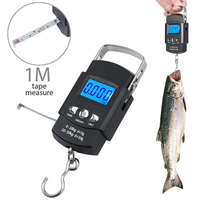 ProCatch Max Digital Fishing Scale – 50kg / 110lb with Tape Measure