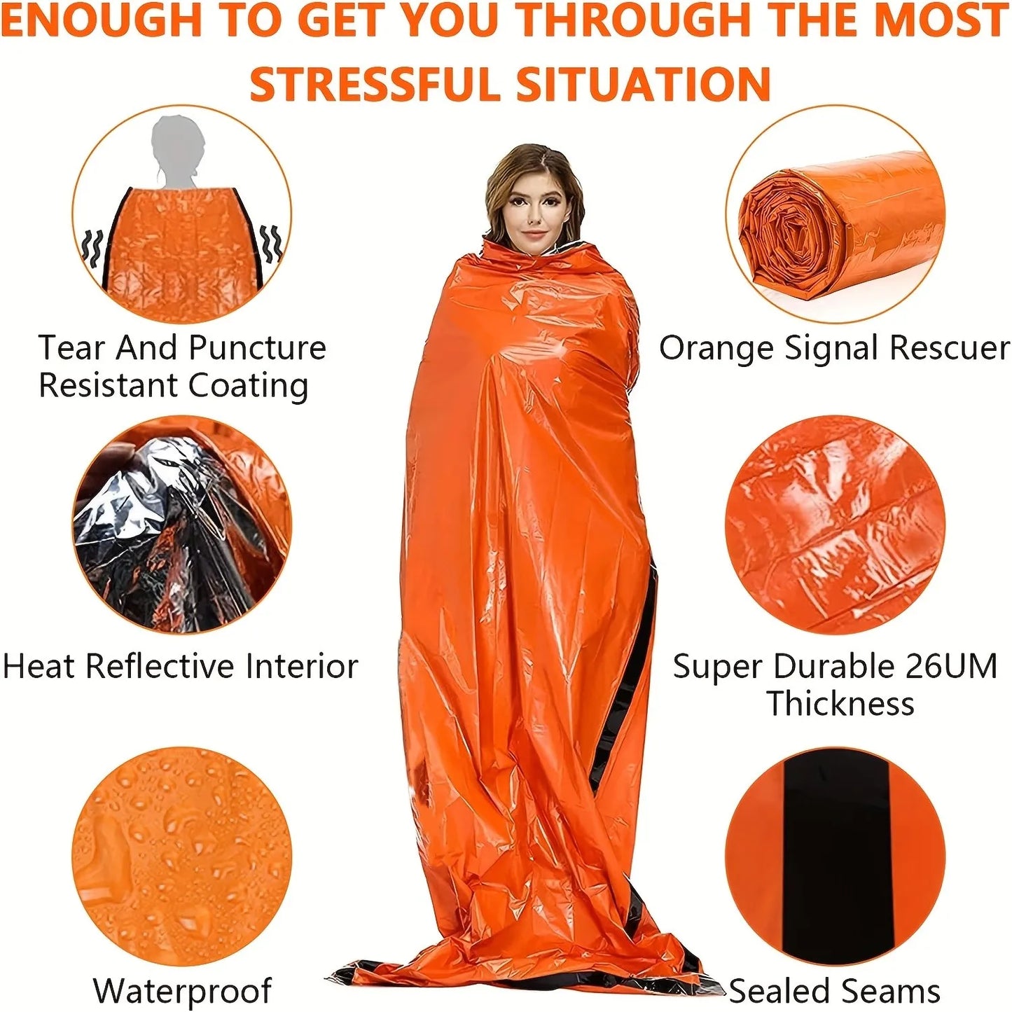 SurvivePro™ Thermal Emergency Sleeping Bag