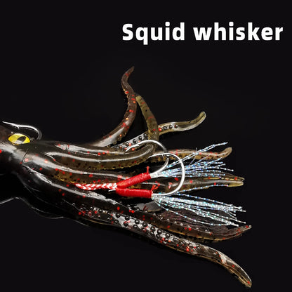 ANFS GlowSquid™ Soft Octopus Jig Lures (1pc/3pcs)