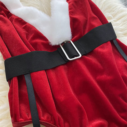 Crimson Velvet Bunny™ Bodysuit