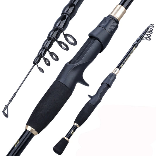 Sougayilang AeroLite™ Telescopic Carbon Fishing Rod (1.8m–2.4m)
