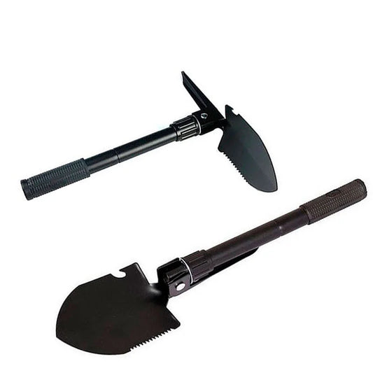 Tactical Foldable Shovel with Compass & Storage Bag