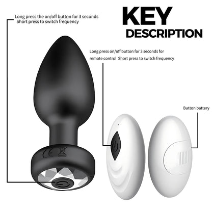ErosPlug™ Vibrating Silicone Anal Plug