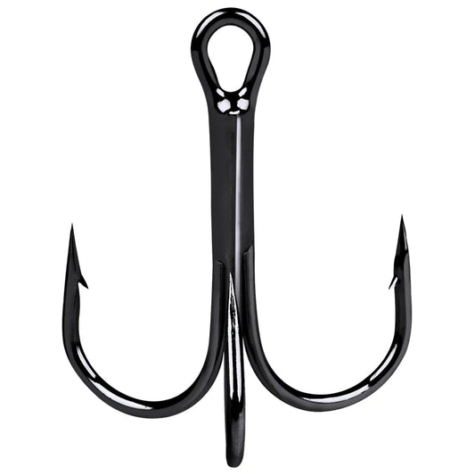 TriStrike™ Triple Barbed Treble Hooks – 20PCS High Carbon Steel Set