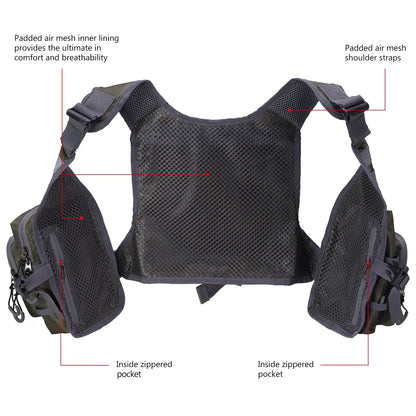 AeroVest™ FV08 Lightweight Fly Fishing Chest Pack