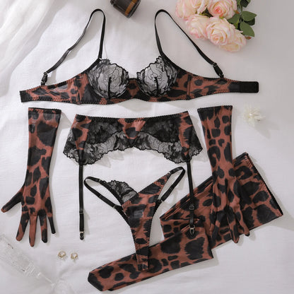 WildSeduce™ Leopard Lace Lingerie Set