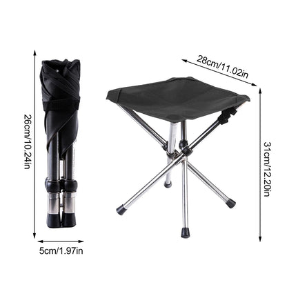 Portable Folding Tripod Stool