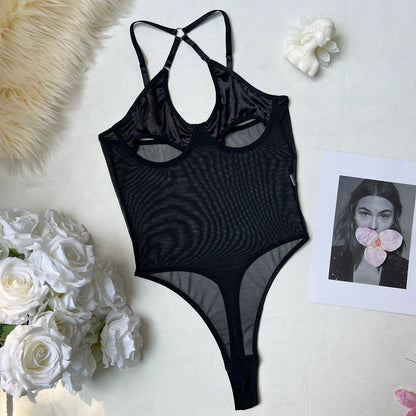 Suzi™ Sheer Halter Bodysuit