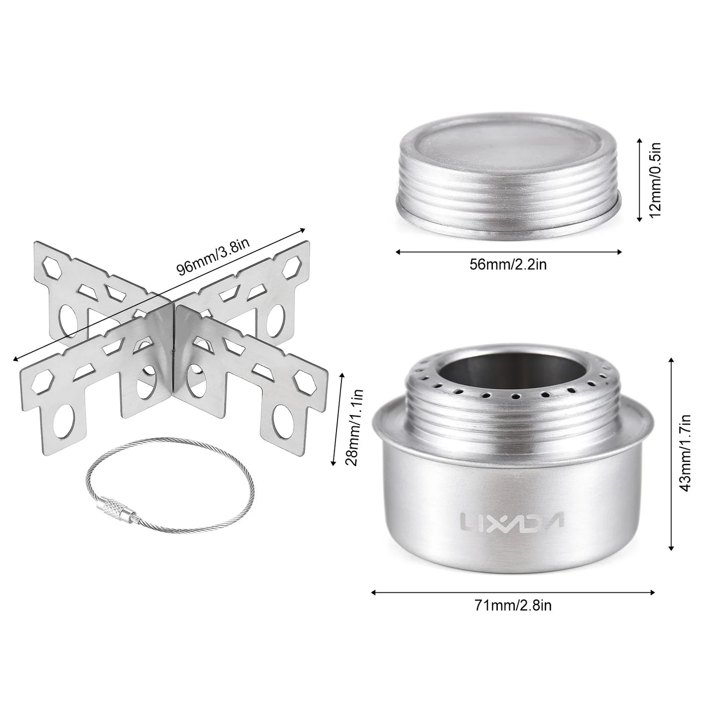 TrailFlame™ Ultralight Alcohol Stove Set