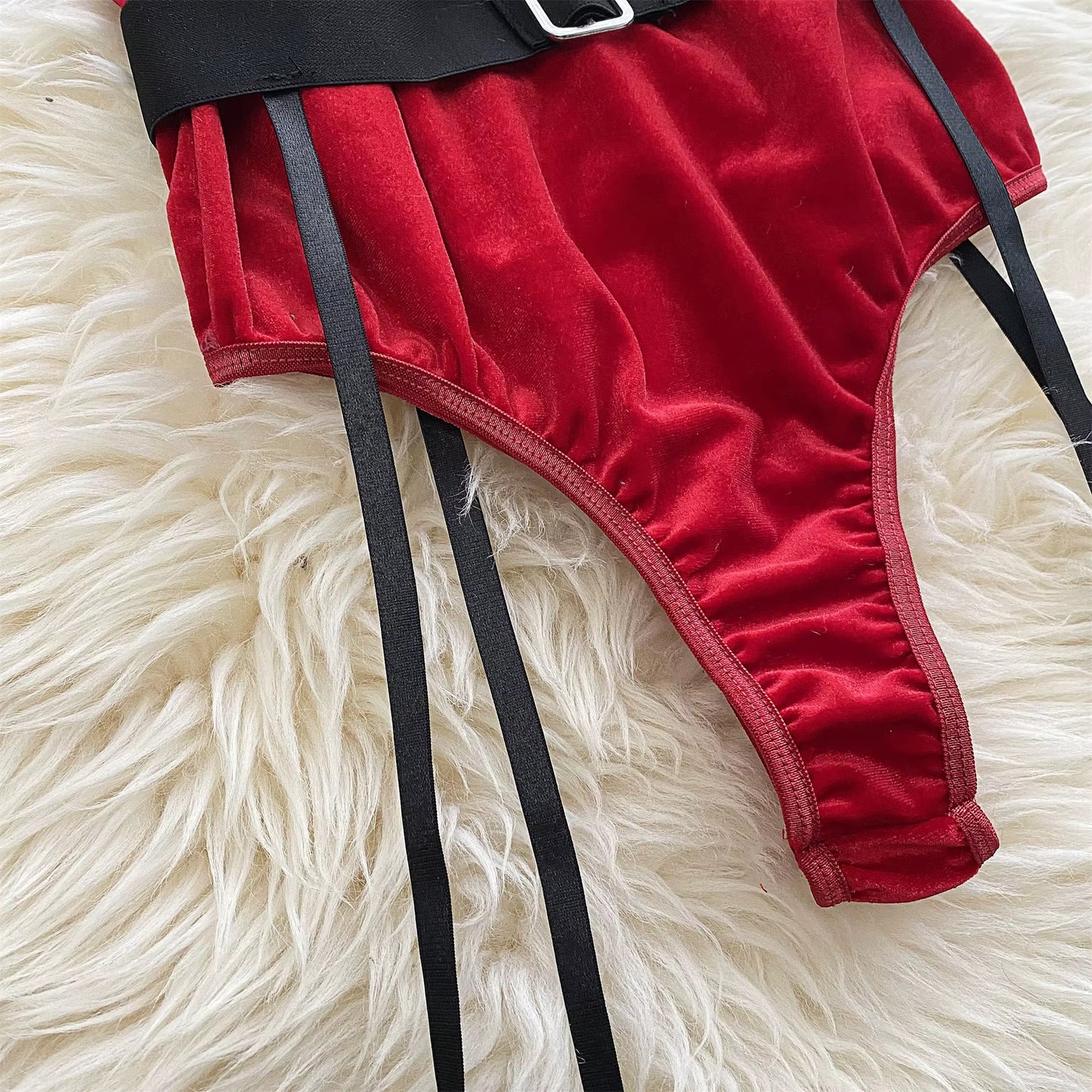 Crimson Velvet Bunny™ Bodysuit