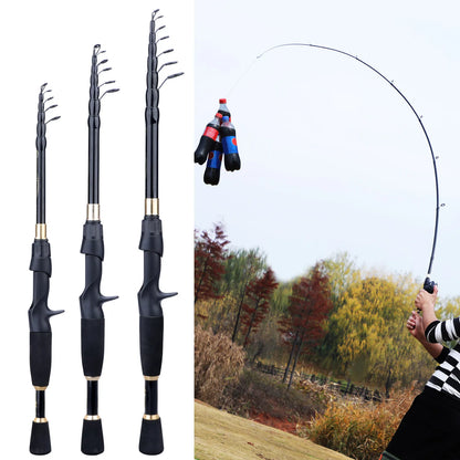 Sougayilang AeroLite™ Telescopic Carbon Fishing Rod (1.8m–2.4m)
