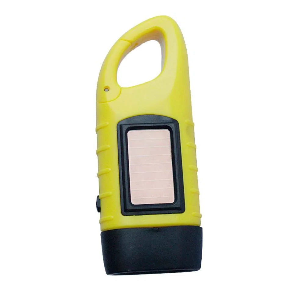 Solar Hand Crank LED Flashlight