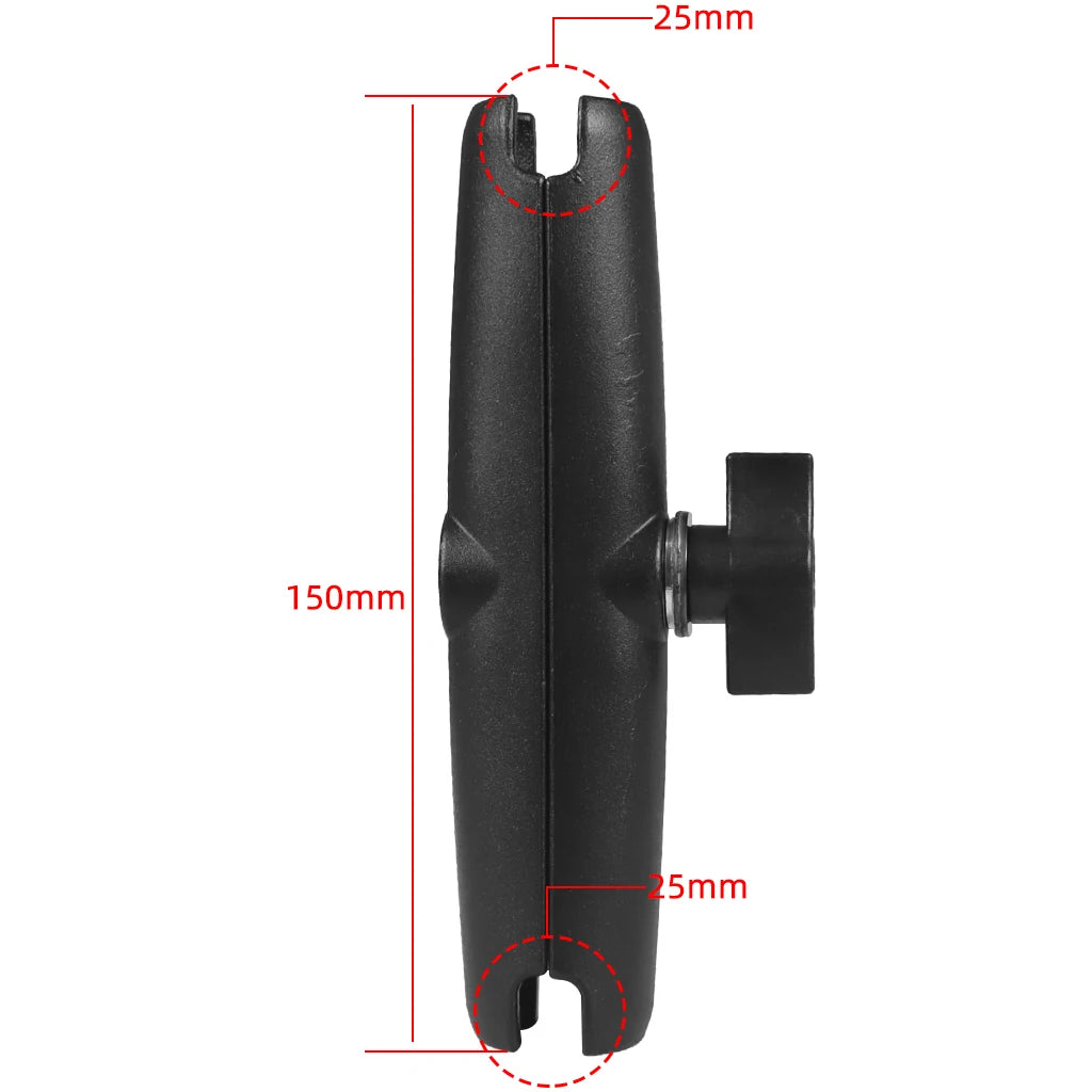 MountCore X1 – Universal Double Socket Extension Arm for 1" Ball Mounts