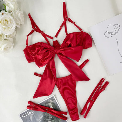 Victoria™ Satin Bow Lingerie Set