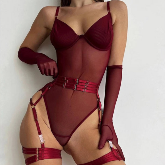 Pearla™ Crimson Bodysuit