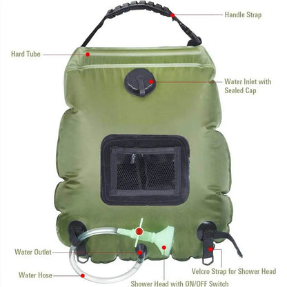 AquaCamp™ 20L Portable Camping Shower Bag
