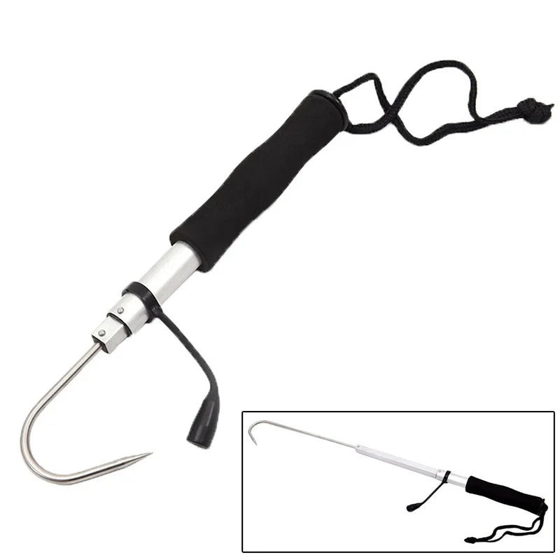 HookMaster™ Compact Telescopic Gaff – Stainless Steel Spear Hook