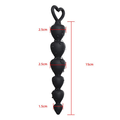 Lunare™ – Silicone Heart Bead Pleasure Chain