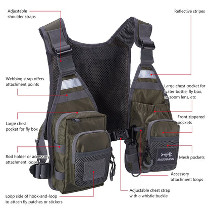 AeroVest™ FV08 Lightweight Fly Fishing Chest Pack