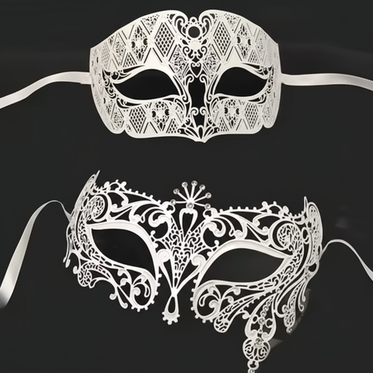 Royal Couple™ Venetian Masquerade Mask Set